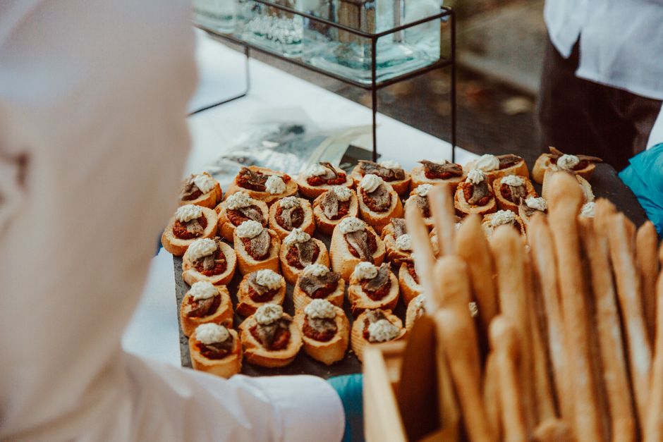 Catering setup for private event